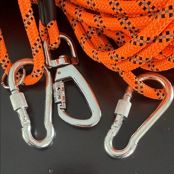 Orange Reflective Dog Leash Rope - Picture 2 of 2